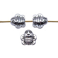 Bee Shaped Spacer Bead in Antique Silver Metal Finish view 4