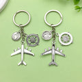 Silver-Tone Metal Travel Charm Keychains In 10 Styles view 7