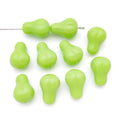 Yellow and Green Pear Shaped Acrylic Beads With Through Holes view 8