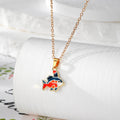 Gold Tone Enamel Ocean Animal Pendant Necklaces Six Styles view 7