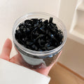 Black Elastic Hair Tie Multipacks In Two Band Thicknesses view 6