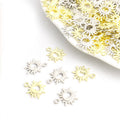 Polished Gold Silver Moon Alloy Pendant Components in 2 Styles view 1