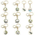 Panda Mother and Cub Round Enamel Keychains, 2 Designs view 1
