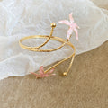 Gold Metal Enamel Starfish Cuff Bracelets And Arm Spirals view 8