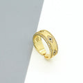 Gold Tone Crystal Eye and Celestial Adjustable Rings in Four Designs view 4