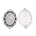 Round Loop Oval Cabochon Connector Trays in Two Finishes view 4