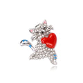 Red Cat Two Designs Metal Brooch Pin for Jackets and Lapels view 6