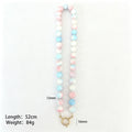 Marbled 12mm Round Bead Necklace With Six Colorways view 11
