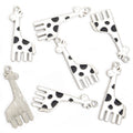 Colorful Giraffe Enamel Metal Jewelry Charms, 6 Designs view 9