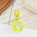 3D Acrylic Headphone Charm With Colorful Swivel Clasp view 12