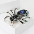 Large Crystal Spider Brooch in 3 Color Options for Jackets and Scarves view 3