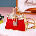Jeweled Handbag and Braided Wrist Loop Keychains in Nine Options view 9