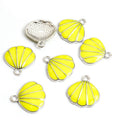 Enamel-Look Silver Gold Shell Alloy Charms in 18 Styles view 6