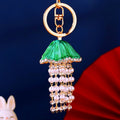 Pearl Jellyfish Keychains in Four Pastel and Bright Color Options view 2