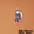 Colorful Space Theme Enamel Charms in Six Astronaut and Rocket Designs view 7