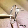 Petite Round Solitaire Ring In Silver And Gold-Tone Finishes view 5