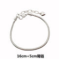 Extender Chain Metallic Adjustable Bracelet Metal Charms with 12 Listed Options view 7