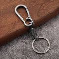 Metal Spring Snap Hook Keychain With Round Key Ring, 8 Styles view 3