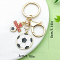 Soccer Charm Keychains in 35 Pictured Variations for Bags and Keys view 7
