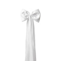 Large Satin Bow Mesh Tulle Streamer Duckbill Hair Clips view 5
