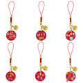 Six-Message Red Lucky Exam Blessing Phone Strap Charm Collection view 5
