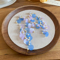 Shell Sequin and Bead Cascade Earrings Statement Jewelry Design view 7