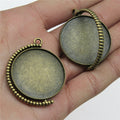 Double Sided Rotating Round Pendant Trays in Five Finishes view 3