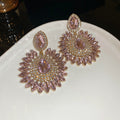 Crystal Teardrop Statement Earrings in Three Colors view 6