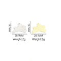 Enamel-Look Gold Silver Flower Alloy Pendant Components in 2 Styles view 3