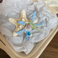Mixed Floral Starfish Hair Claw And Pink Or Blue Duckbill Clips view 8