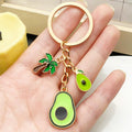 Rabbit, Lemon and Avocado Enamel Keychains in 3 Designs view 3