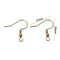 Metal Earring Hooks With Coil and Ball Details in Four Styles view 8