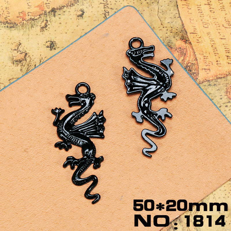 Black Punk Animal Alloy Charm Pendant