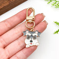 Dog Charm Keychains Featuring Hat Dog Across 13 Pictured Variations view 4