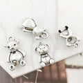 Antique Silver Bear Metal Charms with 2 Listed Options view 4