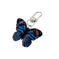 Silver Tone Colorful Butterfly Acrylic Clip Keychains in Six Designs view 5
