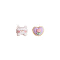 Eighteen Mismatched Cute Animal Flower Novelty Stud Earrings view 7