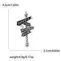 Happy Kiss Beautiful Love Signpost Brooch Enamel Crystal view 5