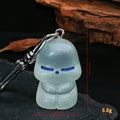 Glow-in-the-Dark Blue-Eyed Alien Figure Keychains in Ten Poses view 5