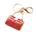 Crystal Striped Mini Handbag Keychains in Three Colors plus Assorted view 5