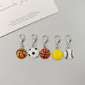 Mini Sports Ball Lobster-Clasp Charms in Five Designs view 5
