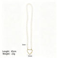 Pearl Look Bead Necklaces In Three Sizes With Heart Or Oval Clasps view 10
