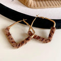 Animal Print Hoop and Geometric Earrings in Twenty Three Styles view 6