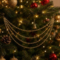 Four Layer Gold Ball Bead Garland Christmas Tree Decor view 1