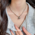Silver Tone Beaded Necklace In Pendant And Pearl Strand Styles view 3