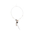 Heart Pendant Necklaces with Silver Tone Tassels in Two Colors view 5