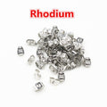 Square Metal Butterfly Earring Backs in Fourteen Options view 11