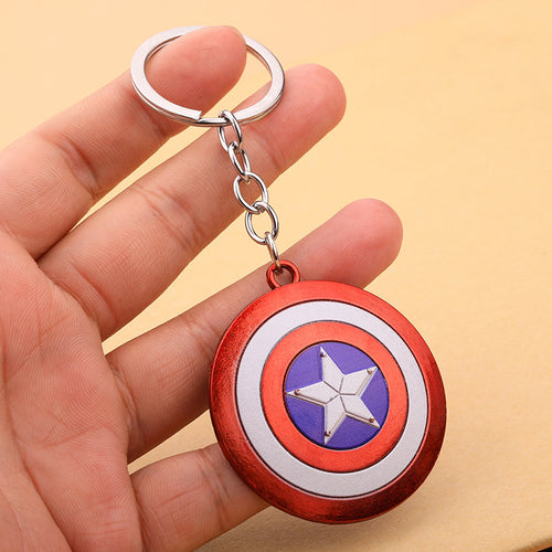 Captain America Shield Alloy Keychain Bag Charm Gift Accessory