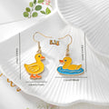 Gold Tone Yellow Duck Drop Earrings in Eleven Playful Designs view 3