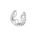 Silver Multi Strand Curb Chain Bracelet Lobster Clasp view 5